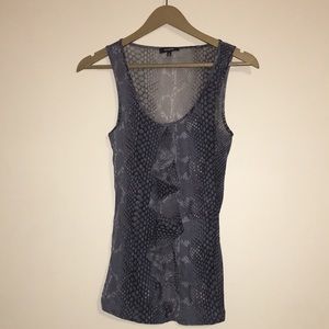 Express Gray Snakeskin Tank
